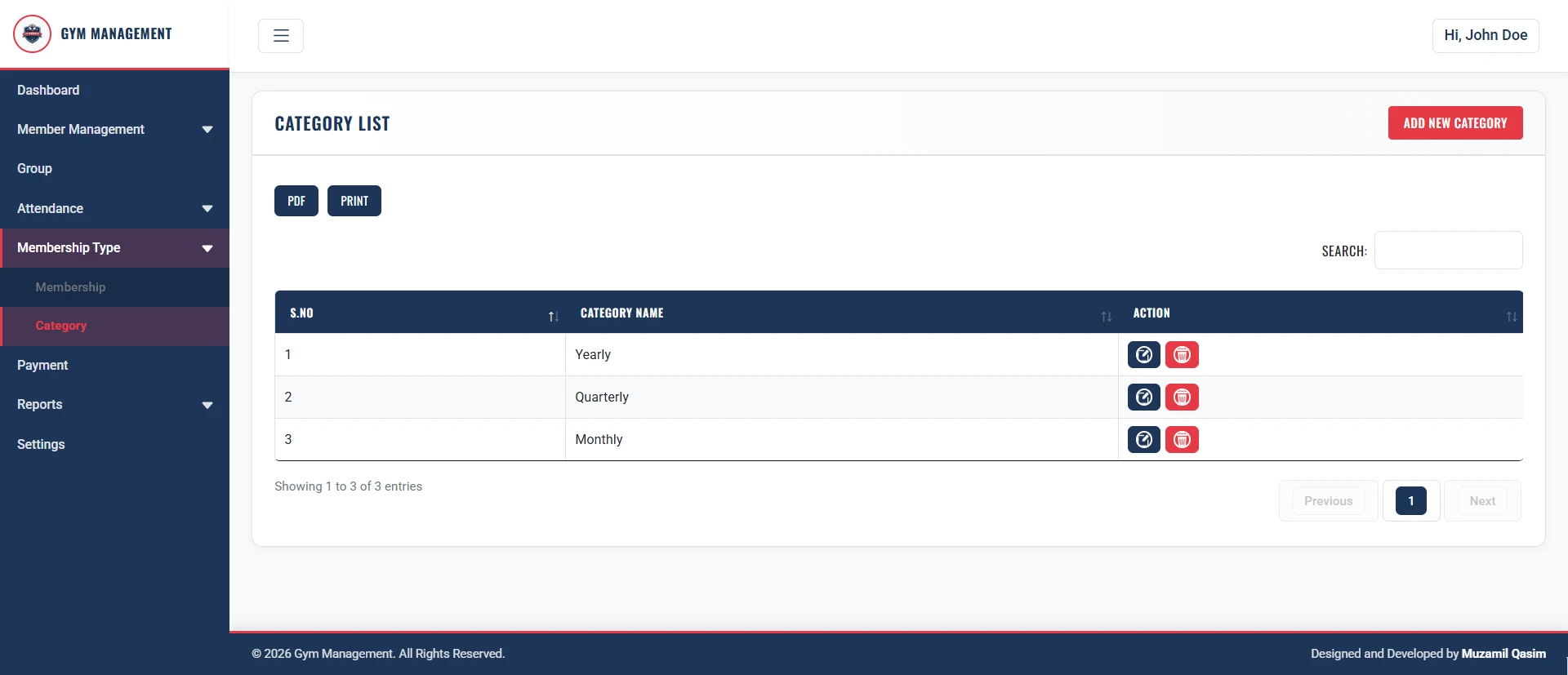 PHP OOP Gym Management Platform screenshot 8