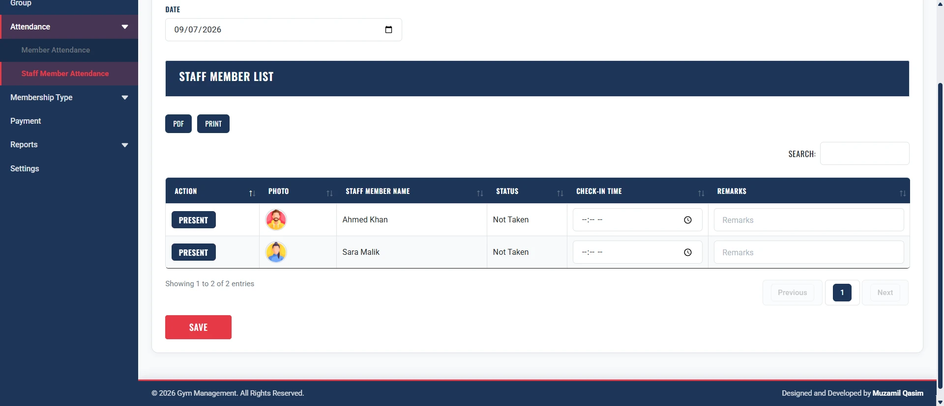 PHP OOP Gym Management Platform screenshot 9